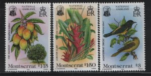 MONTSERRAT 551-553 ,  MNH SET