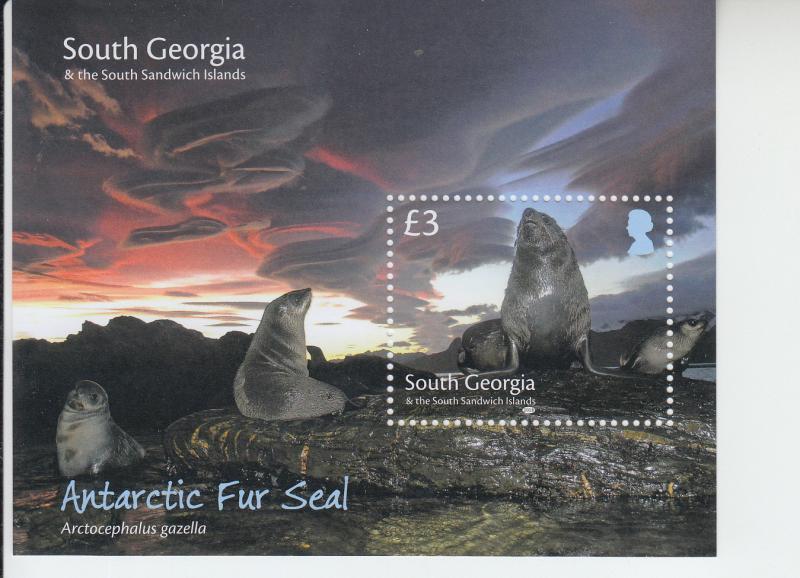 2018 South Georgia Fur Seals SS (Scott 589) MNH