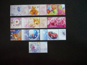 Stamps-Australia-Scott#2117b,2120b,2123a,2124 Mint Never Hinged Set of 10 Stamps