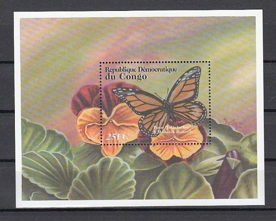 Congo Democratic, Cinderella issue. Butterfly s/sheet