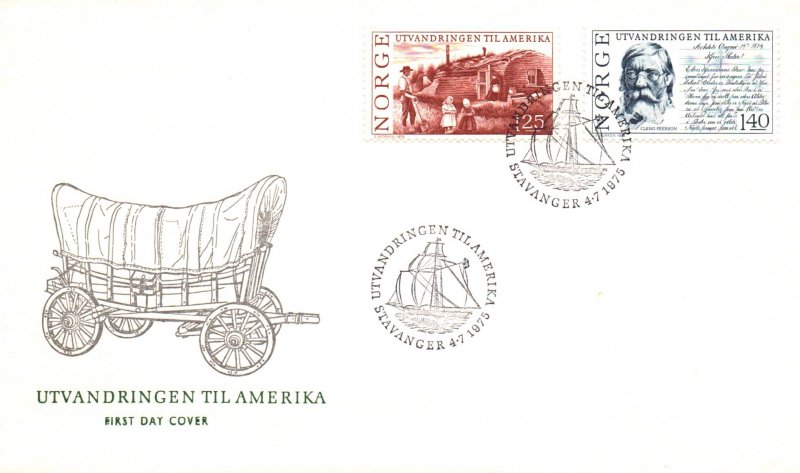 Norway 658-659 U/A FDC