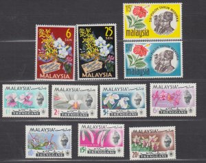 J39821, JL Stamps malaysia + trengganu mnh lot #4-5,44-5, trengganu 103-9