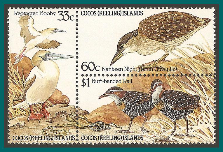 Cocos 1985 Birds, MNH 134a,SG132a