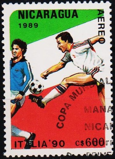 Nicaragua. 1989 600cor S.G.3030  Fine Used