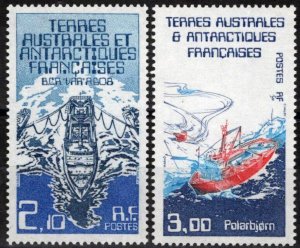 ZAYIX FSAT TAAF 123-124 MNH Research Ships Polar Exploration  060823S73M