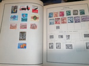 Old Yvert album with many stamps inside