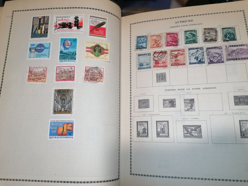 Old Yvert album with many stamps inside