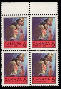 Canada - Christmas 1968  - SC502, 503 Mint Blocks NH