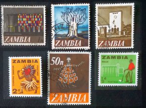 ZAMBIA  Small lot of 5 stamps  USED & MH