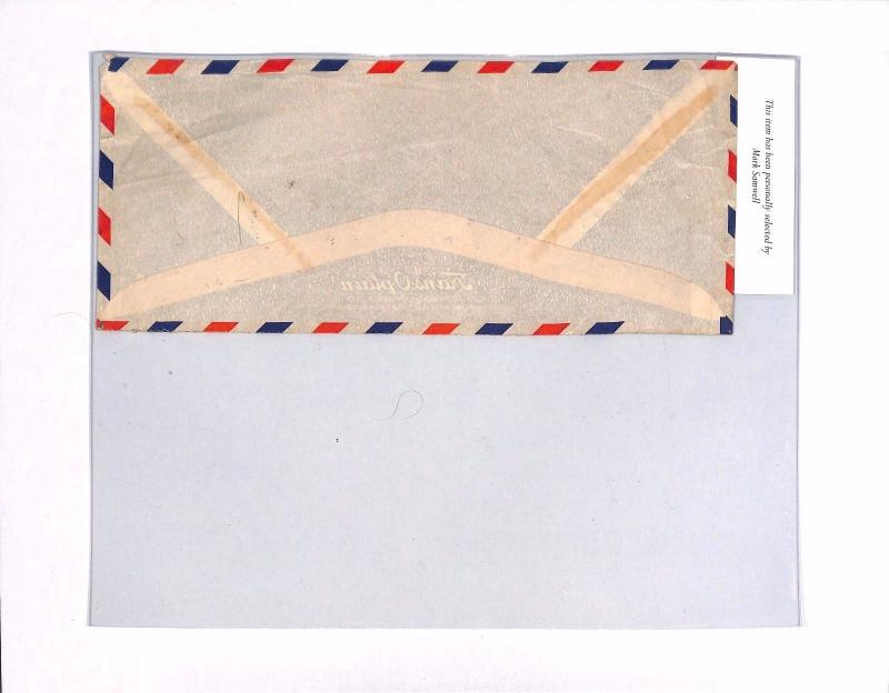 MS2548* TRANSJORDAN Cover 1946 Amman Air Mail Zerka Middle East{samwells-covers}