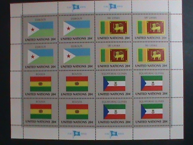 ​UNITED NATION-1981 SC#350-3 -FLAGS SERIES MNH FULL SHEET- VERY FINE