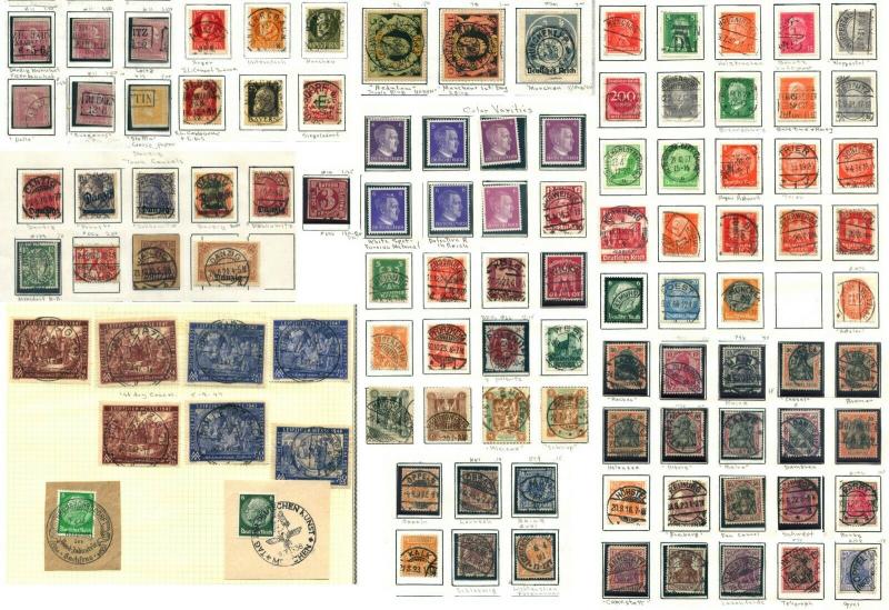 400+ GERMANY States Colonies CANCELLATIONS Specialized Stamps Postage Collection