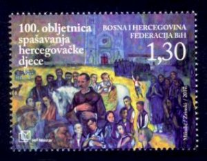 Bosnia & Herzegovina (Croat) Sc# 360 MNH Rescue of Starving Children