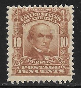 United States - Scott #307 10c Pale red brown F VF Unused (MH)