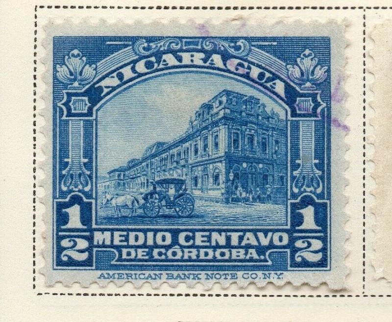 Nicaragua 1914-22 Early Issue Fine Used 1/2c. 323622