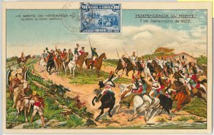 57307 - BRAZIL - POSTAL HISTORY: MAXIMUM CARD 1922 - MILITARY war HORSES - NICE!