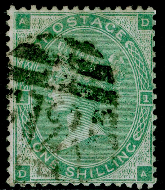 SG90, 1s green, FINE used. Cat £275. DA