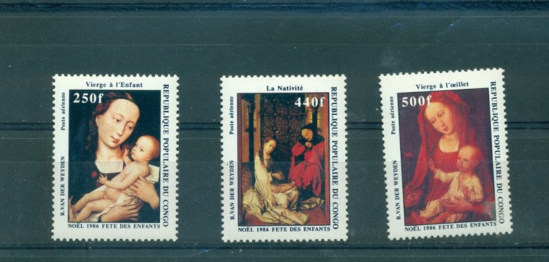 Congo Rep. - Sc# C364-6. 1986 Christmas. Never Hinged. $11.00.