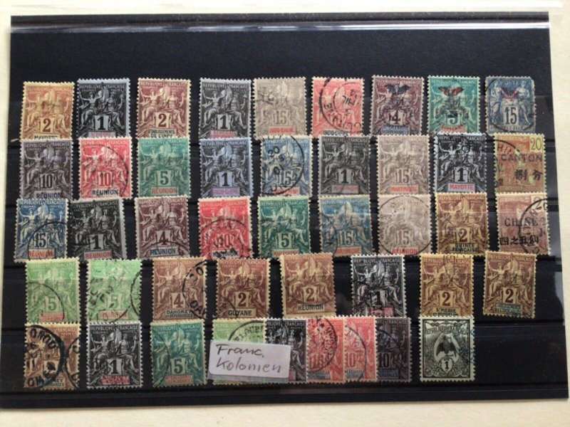 French Colonies mounted mint & used stamps A12894