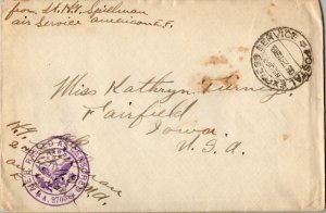 United States A.E.F. World War I Soldier's Free Mail 1918 Postal Express Serv...