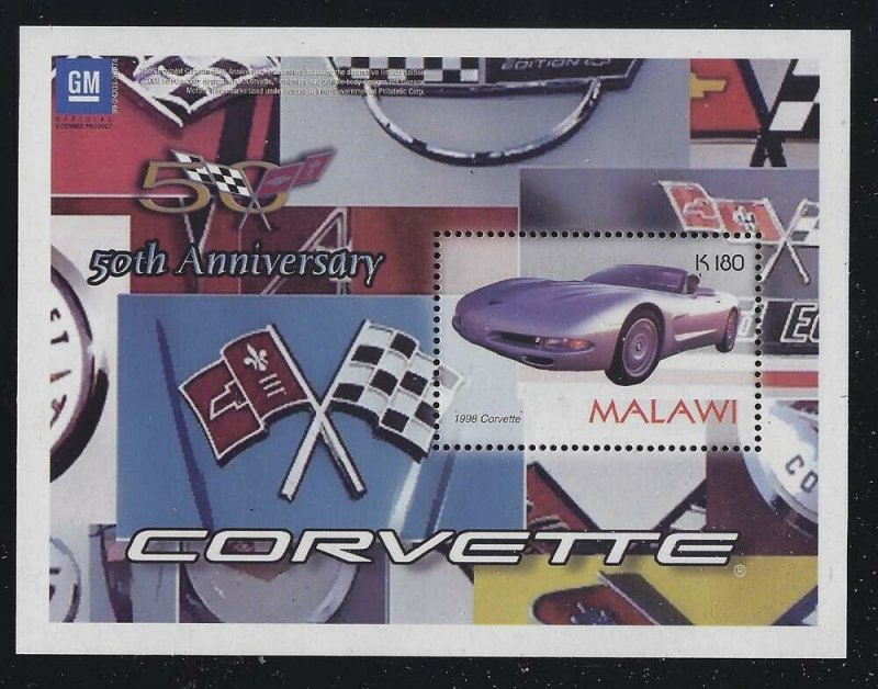 Malawi 2004 Corvettes S/S group Sc# 728 & 730NH