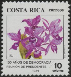 Costa Rica 1989 MNH Stamp | Scott #420 | Orchids - Flowers | CRE71