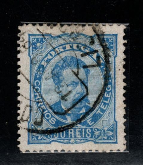 Portugal Scott 61b perf 13.5 King Luiz stamp