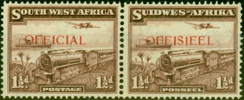 South West Africa 1938 1 1-2d Purple-Brown SG017 Very Fine MNH