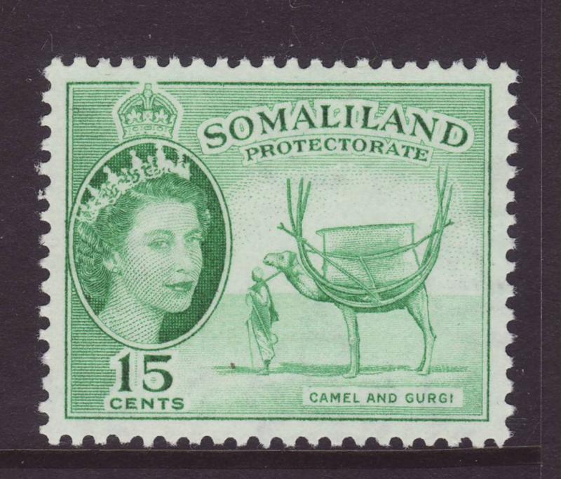 1953 Somaliland 15c Camel & Gurgi Mint