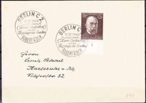 Germany - 11.12.1943 Dr. Koch as single franking on cover to Karlsruhe (5117)