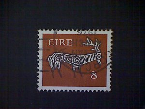 Ireland (Éire), Scott 353, used(o), 1975, stag, 8p, brown and dark brown