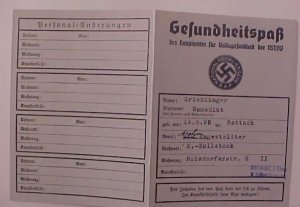 GERMANY 1938 GESUNDHEITSPAR FOLDER