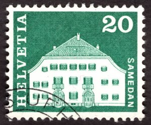 1968, Switzerland 20c, Used, Sc 443