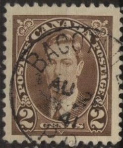 Canada 232 (used,Bagot postmark) 2c George VI, brown (1937)