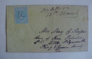 US CONFEDERATE  VIRGINIA UNLISTED AYLETTS TO LITTLE PLYMOUTH #2E cat.500.00