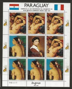 Paraguay Sc 2013 NH MINISHEET of 1981- Art