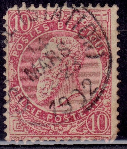 Belgium, 1893-1900, King Leopold, 10c, sc#66, used