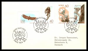 Norway 551-554 Typed FDC