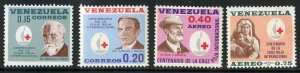 VENEZUELA 845-6,C840-1 MNH SCV $1.20 BIN $.75 RED CROSS