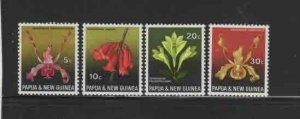 PAPUA NEW GUINEA #287-290 1969 ORCHIDS MINT VF LH O.G aa