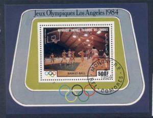 Comoro Islands C137 used (cto) Olympic Sports, Basketball