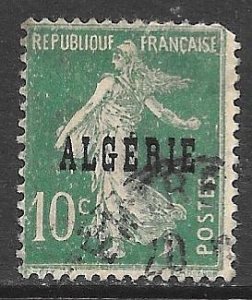 Algeria 8: 10c Overprint, used, just F