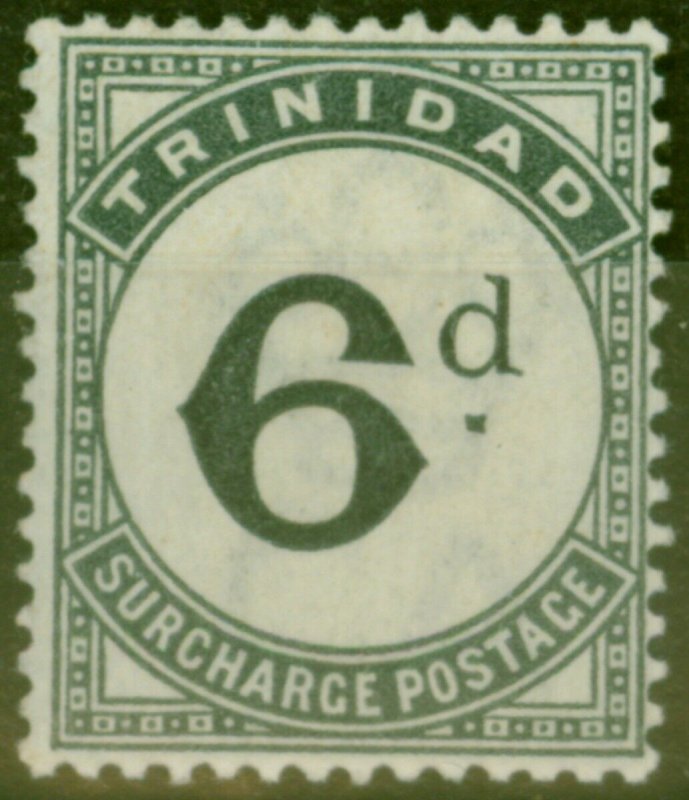Trinidad 1885 6d Slate-Black SGD7 Fine Mtd Mint 