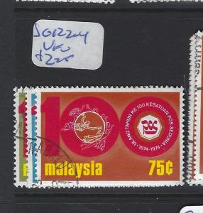 MALAYA  MALAYSIA   (P3007BB)   SG 122-124       VFU