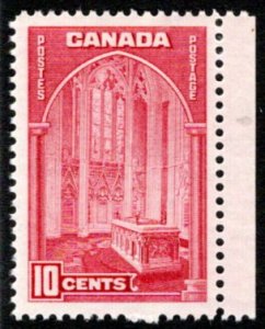 241 Scott, Canada, 10c MNHOG, VF, 1938 Pictorial, Memorial Chamber