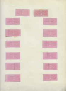 SWITZERLAND CANTON FRIBOURG GRADUE   REVENUES 14 PCS  S66 USED