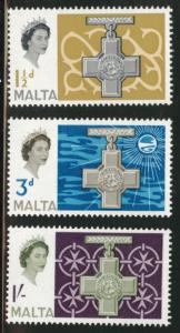 MALTA  Scott 284-86 MH* set