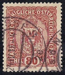 Austria #157 80 H Coat of Arms used XF