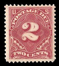 United States, Postage Dues #J39, 1895-97 2c deep claret, never hinged