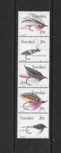 FISH- TRANSKEI #72   FISHING FLIES  MNH